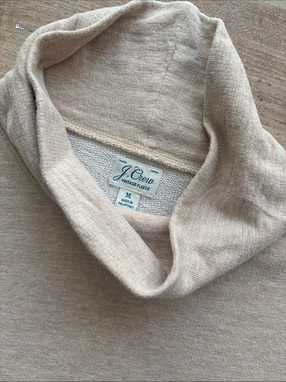 J. Crew Beige Lightweight Turtleneck Pullover
